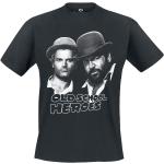 Bud Spencer T-Shirt - Oldschool Heroes - M bis 5XL - für Männer - Größe XL - schwarz - Lizenzierter Fanartikel