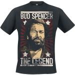 Schwarze Sterne Bud Spencer Rundhals-Ausschnitt T-Shirts für Herren Größe 5 XL 