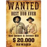 Bud Spencer & Terence Hill – Blechschild 'Wanted'
