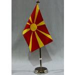 Buddel-Bini Mazedonien Flaggen & Mazedonien Fahnen aus Chrom 
