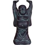 Buddha, Deko-Statue, Keramik, schwarz, H 55 cm