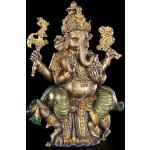 Braune Asiatische 20 cm Ganesha Figuren aus Kunststein 