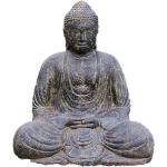 Asiatische 50 cm Buddha-Gartenfiguren aus Kunststein frostfest 