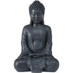 Schwarze Asiatische 30 cm Boltze Buddha Figuren aus Kunststoff 