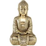 Goldene Asiatische 18 cm Boltze Buddha Figuren aus Kunststoff 