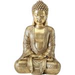 Goldene Asiatische 19 cm Boltze Buddha Figuren aus Kunststoff 