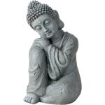 Graue Asiatische 21 cm Buddha Figuren 