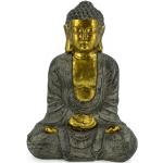 Reduzierte Graue Asiatische Buddha-Gartenfiguren 