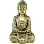Goldene Moderne 30 cm Boltze Buddha Figuren aus Kunstharz 