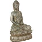 Reduzierte Antike Biscottini Buddha Figuren aus Kunstharz 