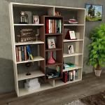 Reduzierte Moderne Bücherregale aus Holz stapelbar Breite 0-50cm, Höhe 100-150cm 
