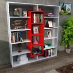 Reduzierte Rote Moderne Bücherregale aus Holz stapelbar Breite 0-50cm, Höhe 100-150cm 