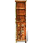 Bunte Rustikale Bücherregale aus Massivholz Breite 0-50cm, Höhe 150-200cm, Tiefe 0-50cm 