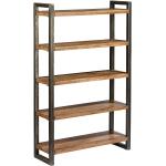 Schwarze Shabby Chic Bücherregale aus Holz Breite 0-50cm, Höhe 100-150cm 