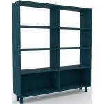 Bücherregal Blaugrün - Modernes Regal für Bücher: Hochwertige Qualität, einzigartiges Design - 152 x 168 x 35 cm, Individuell konfigurierbar