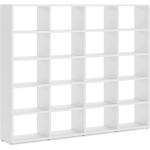 Bücherregal konfigurierbar 4x5 BOON L | 231x183x33 cm (LxHxT) | weiß
