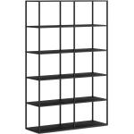 Bücherregal konfigurierbar LIUM L-2x5 | 113x174x36 (LxHxT) | esche schwarz/schwarz