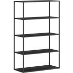 Schwarze Industrial Regalraum Bücherregale aus Eschenholz Breite 100-150cm, Höhe 100-150cm, Tiefe 100-150cm 