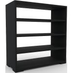 Bücherregal Schwarz - Modernes Regal für Bücher: Hochwertige Qualität, einzigartiges Design - 77 x 81 x 35 cm, Individuell konfigurierbar