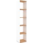 Bücherregal Weiß - Modernes Regal für Bücher: Hochwertige Qualität, einzigartiges Design - 41 x 195 x 35 cm, Individuell konfigurierbar