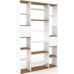 Weiße Moderne Mycs Bücherregale aus Holz mit Schublade Breite 0-50cm, Höhe 200-250cm, Tiefe 150-200cm 