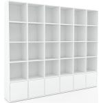 Weiße Moderne Mycs Bücherregale mit Schublade Breite 0-50cm, Höhe 150-200cm, Tiefe 200-250cm 