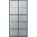 Schwarze Pickawood Bücherschränke lackiert aus Glas Breite 150-200cm, Höhe 150-200cm, Tiefe 0-50cm 