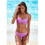 Bügel-Bandeau-Bikini-Top VENICE BEACH "Fjella" bunt (violett, koralle) Damen Bikini-Oberteile Ocean Blue