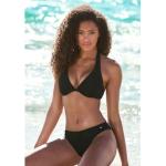 Schwarze s.Oliver Neckholder-Bikinis ohne Verschluss mit Bügel für Damen Größe S 
