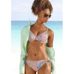 Mintgrüne VENICE BEACH Bikini-Tops mit Meer-Motiv aus Microfaser für Damen Größe S für den für den Sommer 