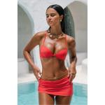 Rote Cupshe Bikini-Tops mit Rüschen aus Polyester für Damen Größe XL 