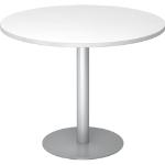 Weiße Runde Runde Tische 100 cm aus Holz Breite 100-150cm, Höhe 50-100cm, Tiefe 50-100cm 2 Personen 