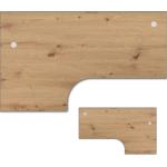 Braune Schreibtischplatten aus Massivholz Breite 150-200cm, Höhe 0-50cm, Tiefe 100-150cm 