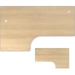 Hellbraune Schreibtischplatten aus Massivholz Breite 150-200cm, Höhe 0-50cm, Tiefe 100-150cm 