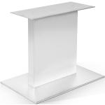 Silberne Möbel-Eins Buena Esstische Massivholz lackiert aus Edelstahl Breite 50-100cm, Höhe 0-50cm, Tiefe 0-50cm 