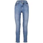 Blaue Buena Vista Slim Fit Jeans mit Fransen aus Denim für Damen Größe L 