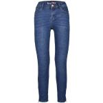 Graue Buena Vista Italy Skinny Jeans mit Reißverschluss aus Denim für Damen Größe L 