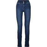 Graue Buena Vista Stretch-Jeans mit Reißverschluss aus Baumwolle für Damen Größe XL 