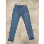 Graue Buena Vista Malibu Skinny Jeans aus Twill für Damen Größe M 