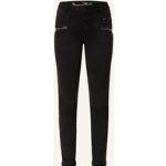 Reduzierte Schwarze Buena Vista 5-Pocket Hosen mit Reißverschluss aus Baumwollmischung für Damen Größe XS 