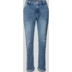 Blaue Buena Vista Skinny Jeans mit Reißverschluss aus Baumwollmischung für Damen Größe XXS 