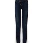 Reduzierte Anthrazitfarbene Unifarbene Buena Vista Malibu Straight Leg Jeans aus Baumwollmischung für Damen Größe XXS 