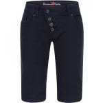 Dunkelblaue Buena Vista Malibu Stretch-Shorts aus Twill für Damen Größe XS 