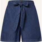 Reduzierte Dunkelblaue Buena Vista High Waist Shorts aus Baumwolle für Damen Größe XS 