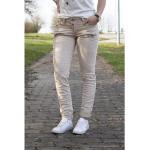 Gelbe Unifarbene Buena Vista Malibu Slim Fit Jeans aus Baumwolle für Damen Größe XXS 