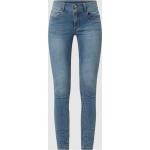 Hellblaue Buena Vista Skinny Jeans mit Reißverschluss aus Baumwollmischung für Damen Größe XS 