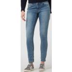 Hellblaue Buena Vista Skinny Jeans mit Reißverschluss aus Baumwollmischung für Damen Größe XL 