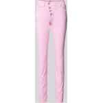 Pinke Unifarbene Buena Vista Malibu Röhrenhosen aus Baumwolle für Damen Größe M 