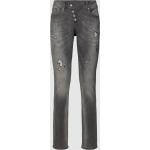 Dunkelgraue Buena Vista Malibu Slim Fit Jeans aus Baumwollmischung für Damen Größe XS 