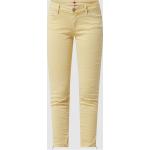 Gelbe Buena Vista Slim Fit Jeans aus Baumwollmischung für Damen Größe XS 